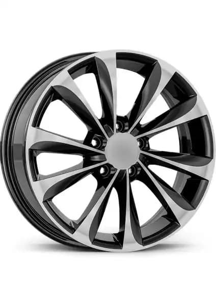 Emr 17 inç Siyah Elmas Kesim Jant Modelleri Renault Megane Hyundai I30 ve Fluence için