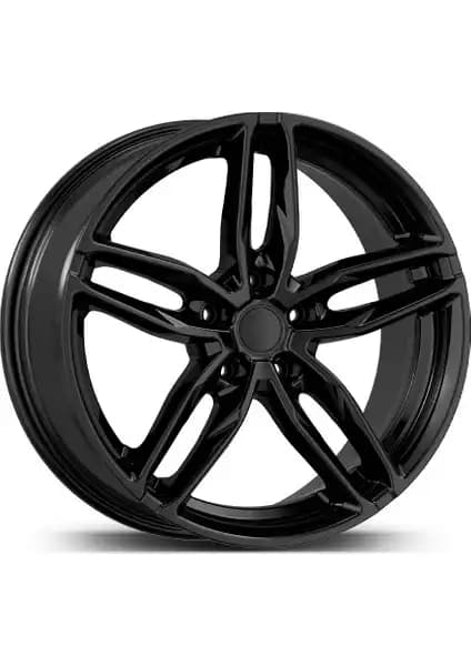 Emr 18 İnç Siyah Jant 5X112 Uyumlu A3 A4 Golf Jetta Passat İçin Modern Tasarım