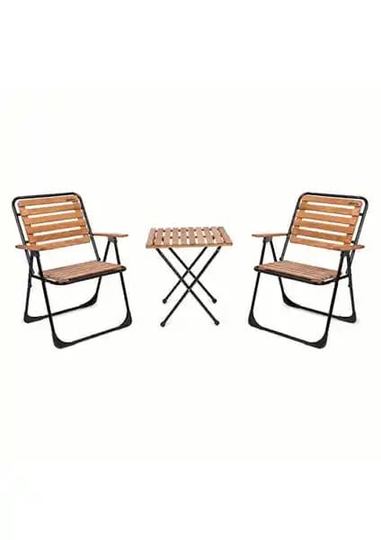 Evvon Metal İskeletli Bistro Set - Dayanıklı ve Estetik Açık Hava Mobilyası Seçeneği