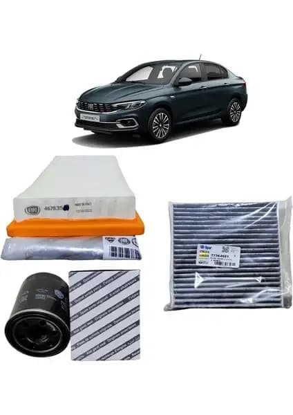 Fiat Egea İçin LANCIA 3'lü Karbon Filtre Bakım Seti Performansı Artıran Güçlü Çözüm