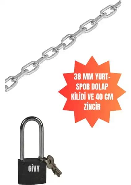 Givy 38 mm Gri Uzun Asma Yurt Kilit: Dayanıklı ve Çok Yönlü Güvenlik Çözümü