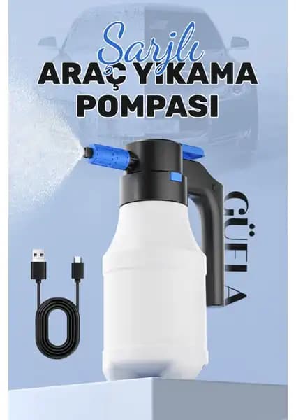 Güela Yeni Model Şarjlı Otomatik Yüksek Basınçlı Köpük Püskürtücü Araç ve Ev Temizliği