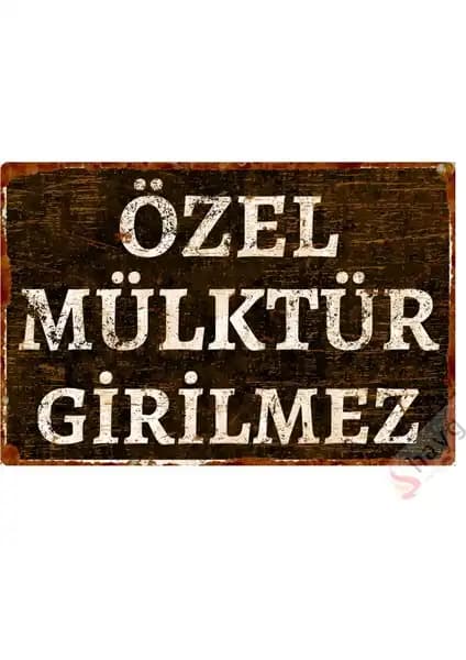 Hayg Equipment Metal Uyarı Levhası Güvenlik ve Estetik Bir Arada