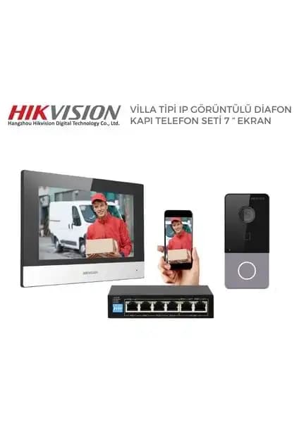 Hikvision Silver Seri Villa Tipi IP Görüntülü Diafon Kapı Seti Güvenlik ve Estetiğin Buluşması
