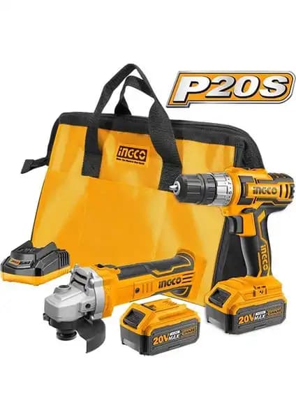 Ingco CKLI2009 20V Lithium-Ion Çok Yönlü Güç Araç Seti İş ve Hobi Kullanımı İçin