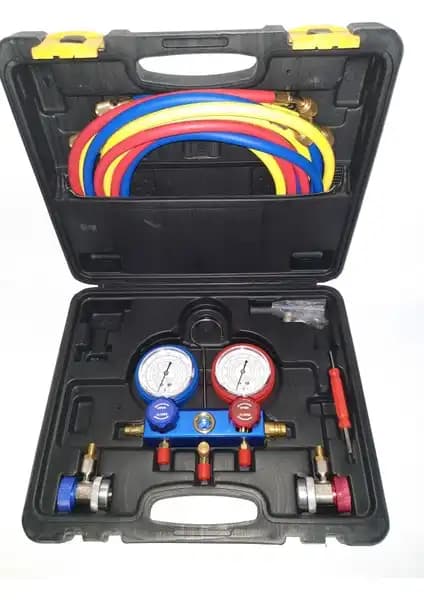 İtal Oto Klima Gaz Dolum Seti 180cm Profesyonel Araç Klima Bakım Ekipmanı
