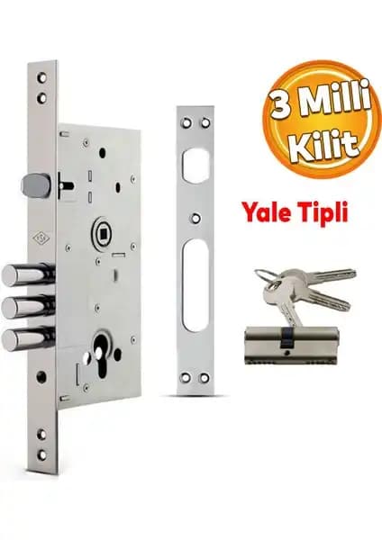 Kale 252 Rsn Monoblok Çelik Kapı Kilidi Güvenlik ve Dayanıklılık Sağlar