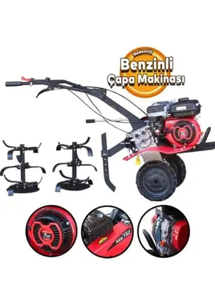 Kama By Reis KGL75Z Benzinli İpli Çapa Makinesi Güçlü ve Dayanıklı Bahçe ve Tarla İşleri İçin