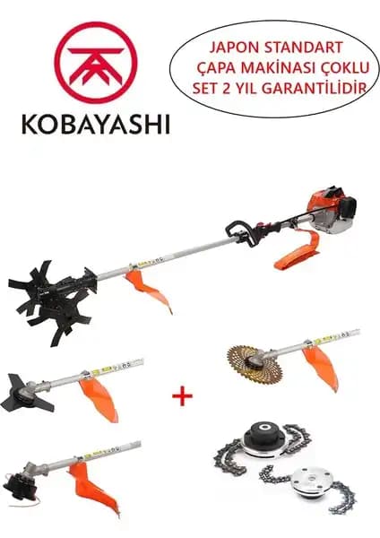 Kobayashi Yan Tırpan Toprak Çapalama Makinesi 5,7 Hp 63 CC ile Bahçe İşlerinizi Kolaylaştırın