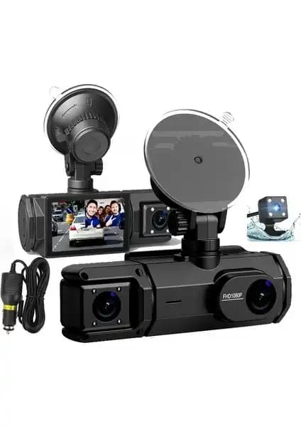 Linas 1080P Full HD 3 Kameralı Araç Kamerası Güvenlik ve Konfor Artırıcı Teknoloji