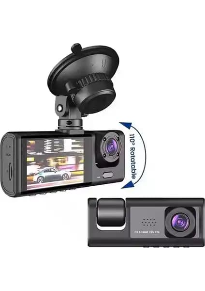 Linas Ayarlanabilir 3 Kameralı Full HD Araç Kamerası Güvenlik ve Gözetim Çözümü