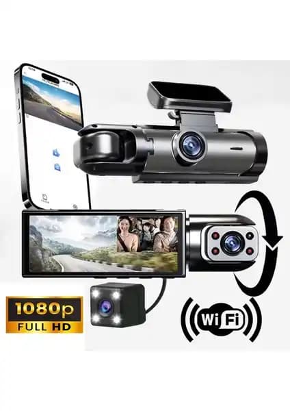 Linas Geniş Açı 1080P Full HD 3 Kameralı Wi-Fi Destekli Araç Kamerası Özellikleri ve Kullanım Avantajları