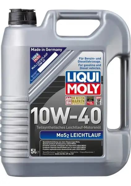 Liqui Moly MoS2 Leichtlauf 10W-40: Motor Yağında Yenilikçi Performans ve Uzun Ömür Sağlar