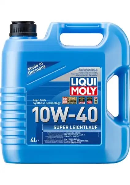 Liqui Moly Super Leichtlauf 10W-40 Motor Yağı: Yüksek Performans ve Ekonomik Avantajlar