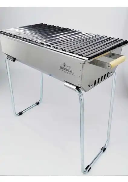 Mizan Marina Grill Kömürlü Mangal L: Dayanıklı ve Pratik Bahçe Pişirme Aleti