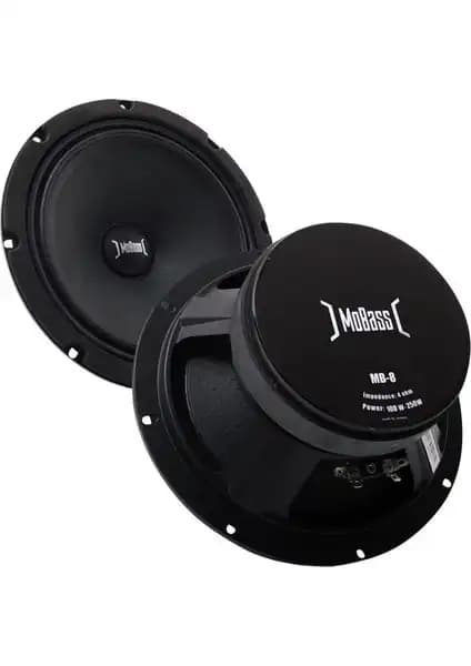 Mobass MB-8 8 inç 4 Ohm 100W-250W Orta Sesli Hoparlör Teknik Özellikleri ve Kullanım Alanları