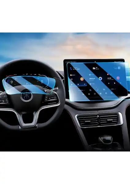 Mobilite Byd Seal U Dm I 2024-2025 Model Navigasyon ve Dijital Gösterge Ekran Koruyucu Seti