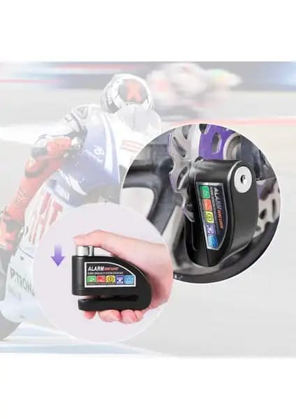 Motobros Alarmlı Çelik Disk Kilidi: Güçlü ve Dayanıklı Motosiklet Güvenlik Çözümü