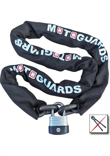 Motoguards GRADE80 10mm Kesilmez Motosiklet Zinciri ve Boron Kilitleri Güvenlik Çözümü