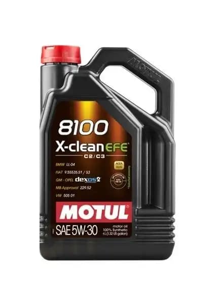 Motul 8100 X-Clean Efe 5W-30: Yüksek Performanslı ve Güvenilir Motor Yağı Seçeneği