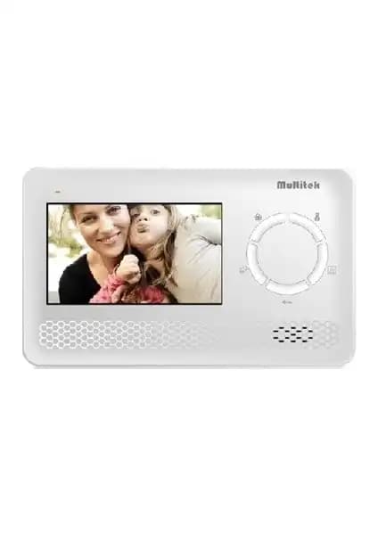 Multitek MB-43 4,3 Beyaz Monitör: Modern ve Şık Güvenlik ve İletişim Çözümü