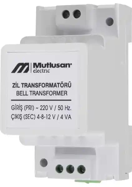 Mutlusan Marka Zil Trafosu 4-12 Watt 12 Volt Raylı Güç Kaynağı