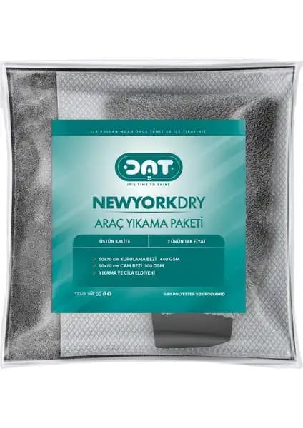 New YorkDry Mikrofiber Oto Temizlik Paketi: İç ve Dış Yüzeylerde Profesyonel Temizlik Çözümü