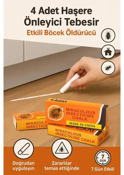 Noip 4 Adet Haşere Tebeşiri ile Etkili ve Pratik Böcek Kontrolü Yöntemi