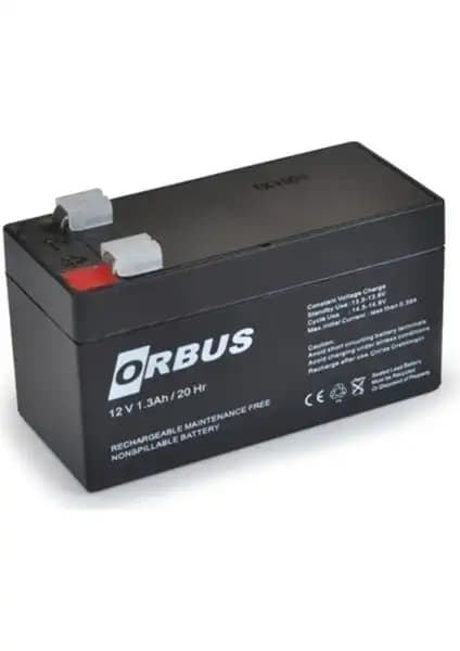 Orbus 12V 1.3AH Alarm Aküsü Güvenlik Sistemleri İçin Yüksek Kalite Güç Kaynağı