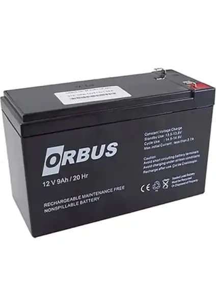Orbus 12V 9A Bakımsız Kuru Akü: Yüksek Performans ve Güvenilirlik Sağlayan Çözüm