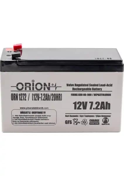 Orion 12V 7.2Ah Kuru Bakımsız Akü: Güç ve Güvenilirlik Sağlayan Çok Yönlü Enerji Kaynağı