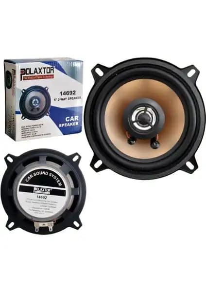 Polaxtor 2 Adet Kapı Kolon Oto Hoparlörleri 13 cm 200W Güç ve Yüksek Ses Kalitesi