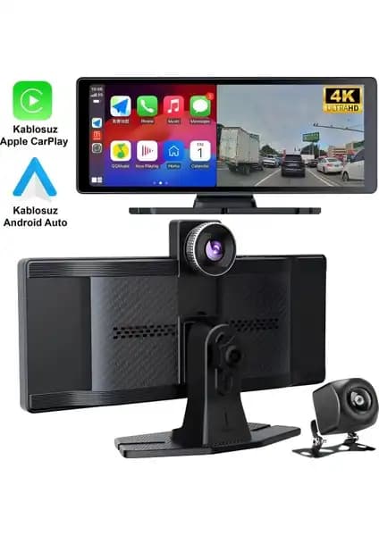 Radoon Yeni Tasarım Kablosuz Carplay ve Android Auto Uyumlu 4K Araç Multimedya Ekranı