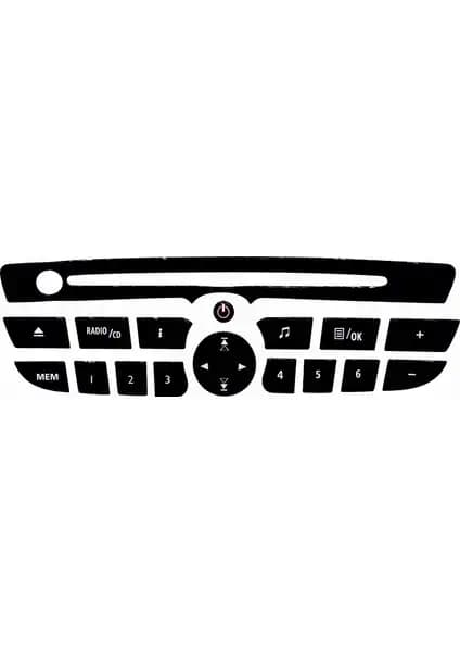 Renault Clio 3 İç Tasarımına Modern Dokunuş: Pianoblack Teyp Tuş Takımı 2009-2016