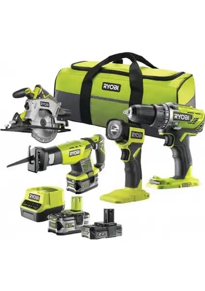 Ryobi RCK184-252S 18V Çok Amaçlı Elektrikli El Aleti Seti Güç ve Esneklik Sunar