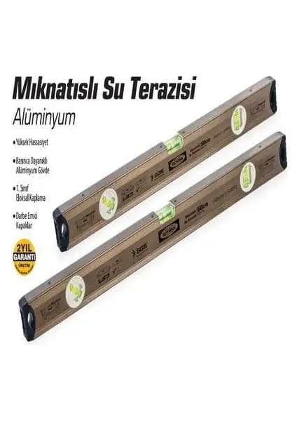 Sgs Alüminyum Su Terazisi Mıknatıslı 60 Cm Endüstriyel ve Tarım Kullanımı İçin Uygun
