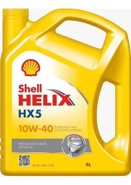 Shell Helix HX5 SN 10W-40 Motor Yağı: Yüksek Performans ve Güvenilir Koruma