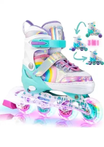 Sportaj Paten Karşılaştırması: Siyah Inline ve Unicorn Işıklı Modelleri Analizi 2