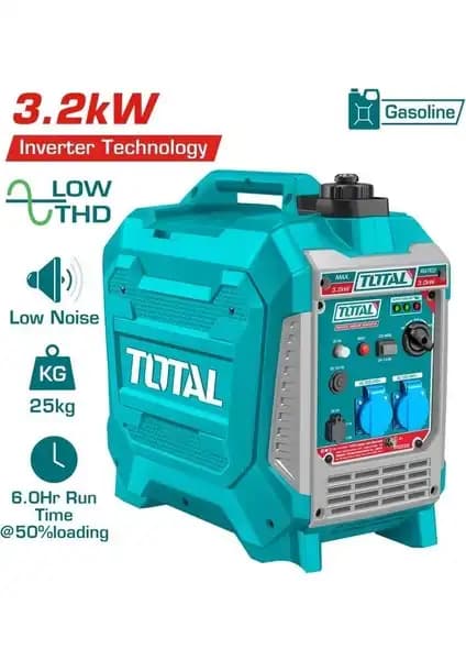 Total 3.2 Kw İnverter Benzinli Jeneratör TP535006 Güç ve Dayanıklılık Bir Arada