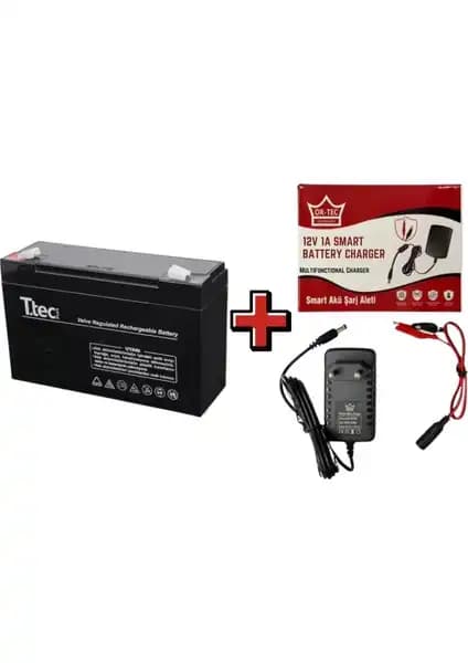 Ttec 12V 7Ah Akü ve Şarj Aleti Seti Çocuk Arabası ve Çok Yönlü Elektrik Uygulamaları