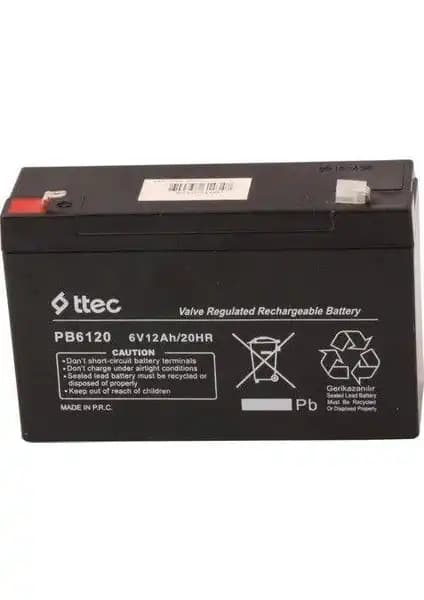 Ttec Smoby Quad Rally Uyumlu 6V 12AH Kurşun-Asit Akü Güç ve Dayanıklılık Sunar