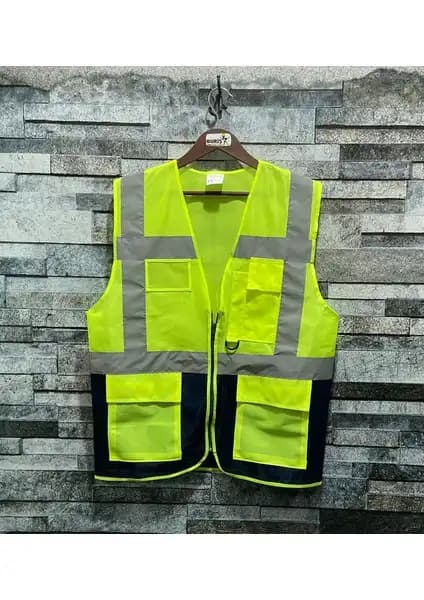 Vento Mühendis Tipi Reflektörlü Çift Renk İkaz Yeleği Güvenlik ve Estetiğin Birleşimi