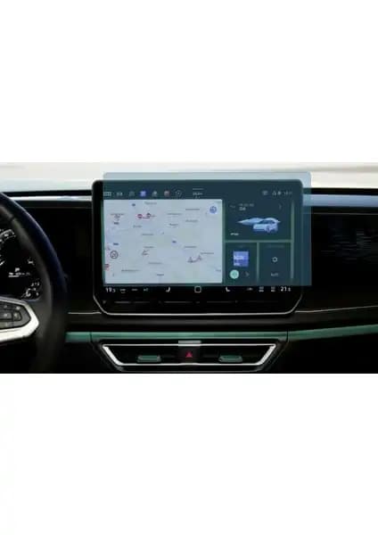 Volkswagen Tiguan 2024 için 12.9 inç multimedya ekran koruyucu yüksek dayanıklılık ve kolay uygulama ile