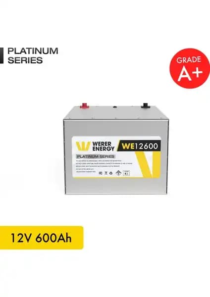 Werer Energy 12V 600Ah LiFePO4 Akü: Güç ve Güvenilirlik Sunan Bluetooth'lu Batarya Teknolojisi