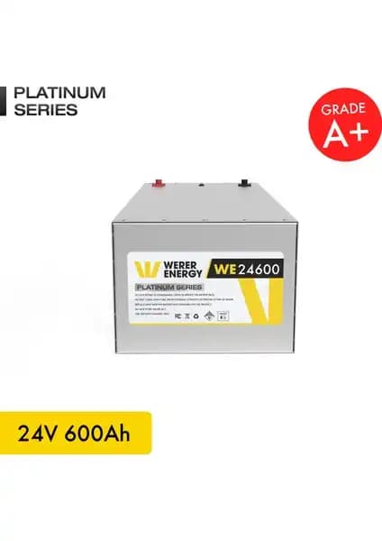 Werer Energy 24V 600Ah LiFePO4 Platinum Serisi Aküleri Güç ve Güvenlikte Yenilikçi Çözüm