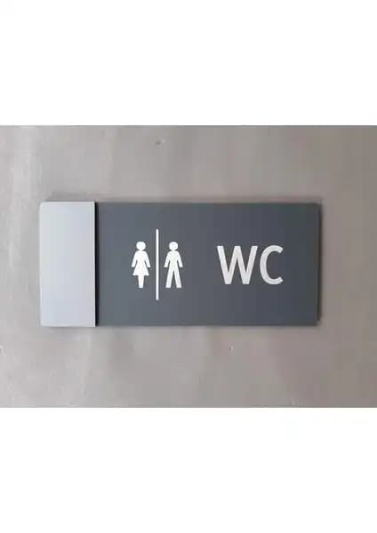 Yönline Mat Klasik Seri WC Yönlendirme Tabelası: Estetik ve Dayanıklı Hijyen Çözümü